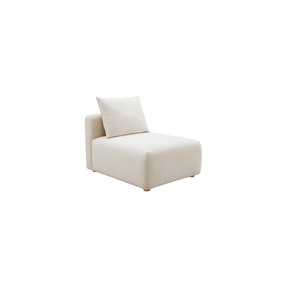 Tov Furniture Hangover Sedona Red Textured Fabric Modular Armless Chair
