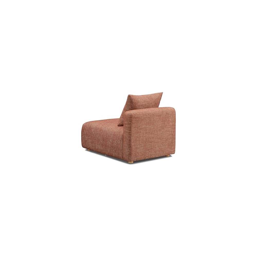 Tov Furniture Hangover Sedona Red Textured Fabric Modular Armless Chair