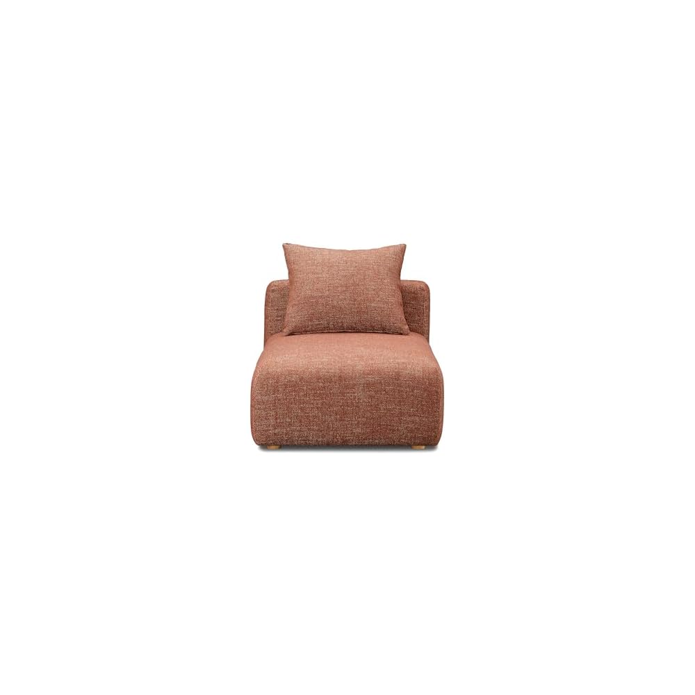 Tov Furniture Hangover Sedona Red Textured Fabric Modular Armless Chair