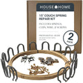 House2Home Couch Spring Repair Kit with Clips, Wire & Screws 15" 2pk